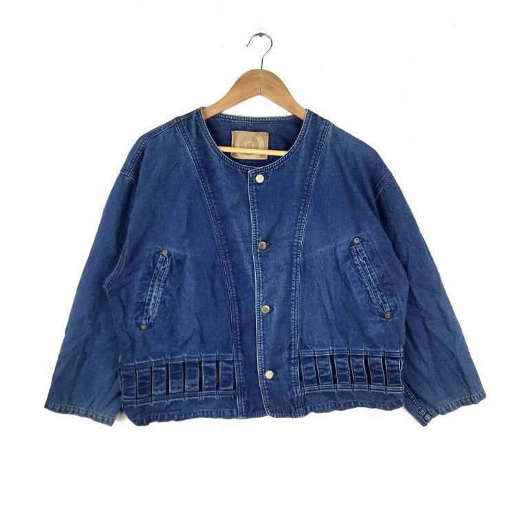 Iseet Miyake Issey Sport Japan Denim Jean Jacket Croptop