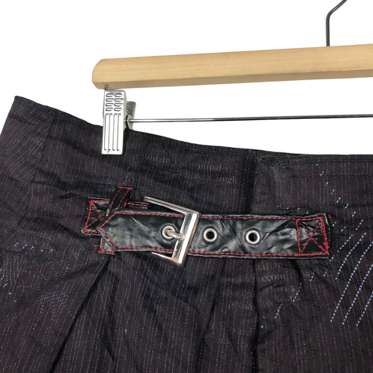 Hysteric Glamour 📌Vintage Mini Skirt Bondage Parachute Biker Design Size 38" / US 16 / IT 52 - 12 Thumbnail