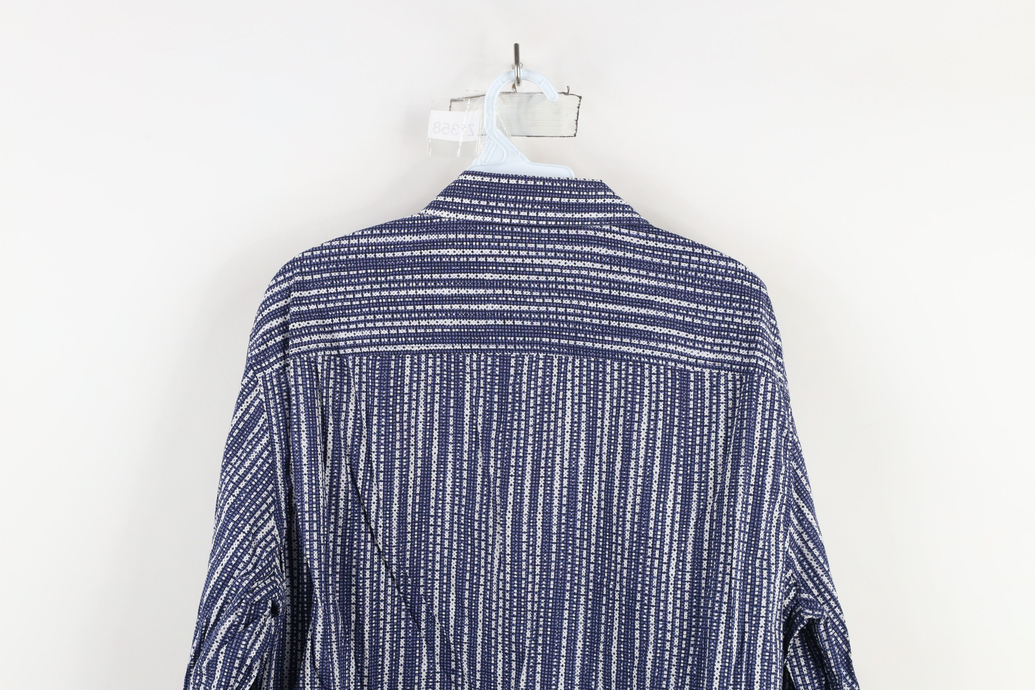 Armani Exchange × Vintage Armani Exchange Geometric Long Sleeve Collared Button Shirt Size US XL / EU 56 / 4 - 9 Thumbnail