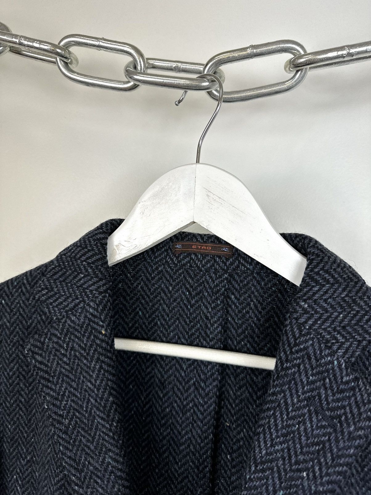 Etro Vintage Etro 3-Button Luxury Designer Wool Blazer Jacket Size 42R - 11 Thumbnail