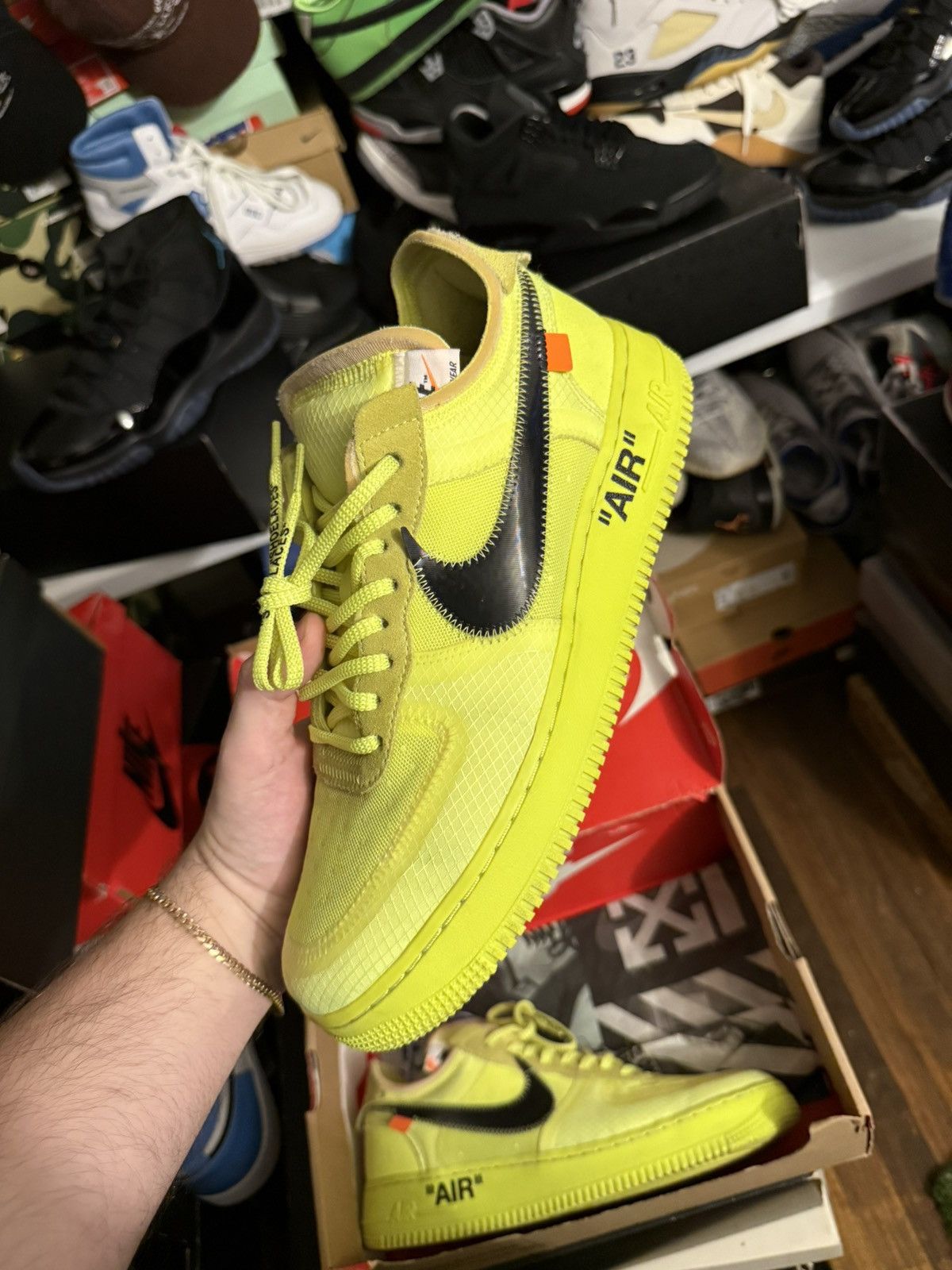 Nike × Off-White Nike off white airforce volt sz 10 Size US 10 / EU 43 - 7 Thumbnail