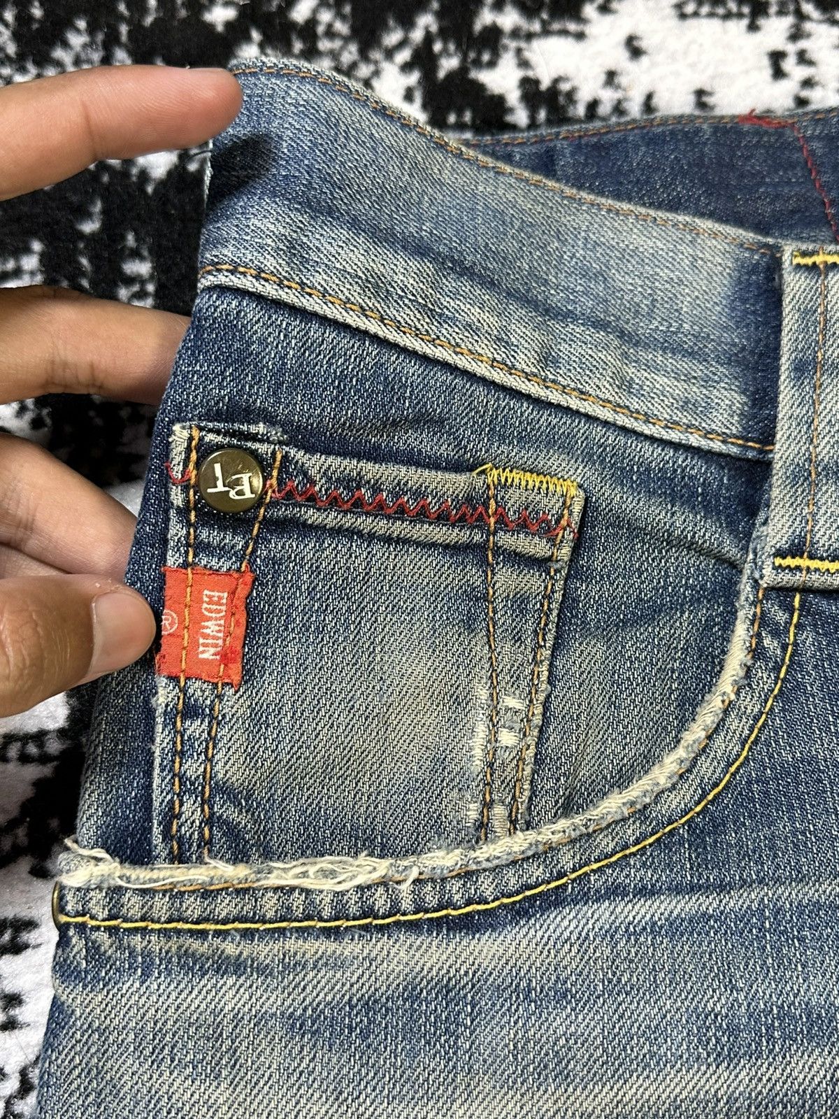 Edwin Flare Edwin Bucke Back Blue Trip Mud Wash Denim 30X32 Size US 30 / EU 46 - 5 Thumbnail