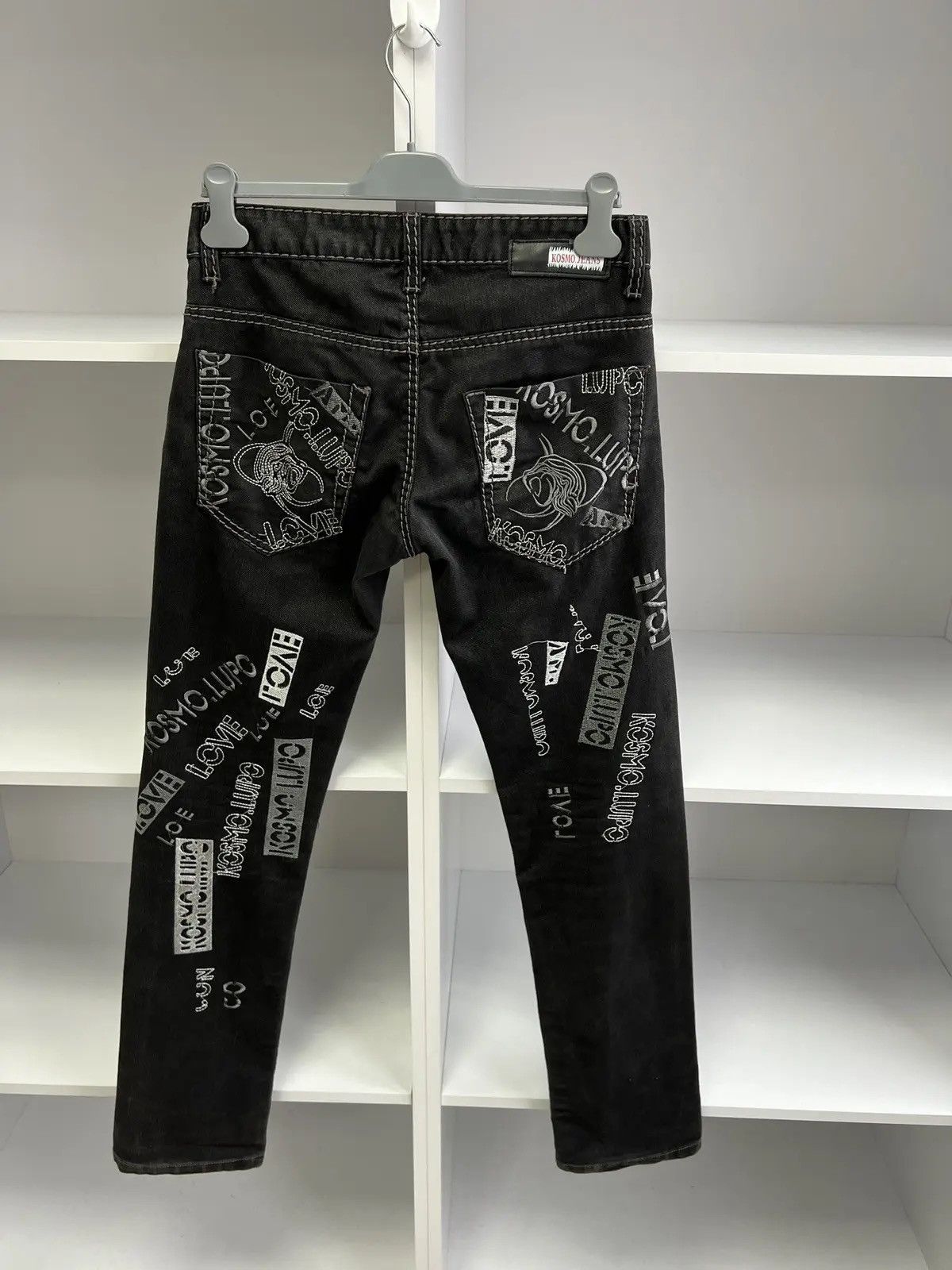 Japanese Brand × Vintage Vintage Kosmolupo Y2K Japanese Style Archival Black Pants Size US 30 / EU 46 - 13 Thumbnail
