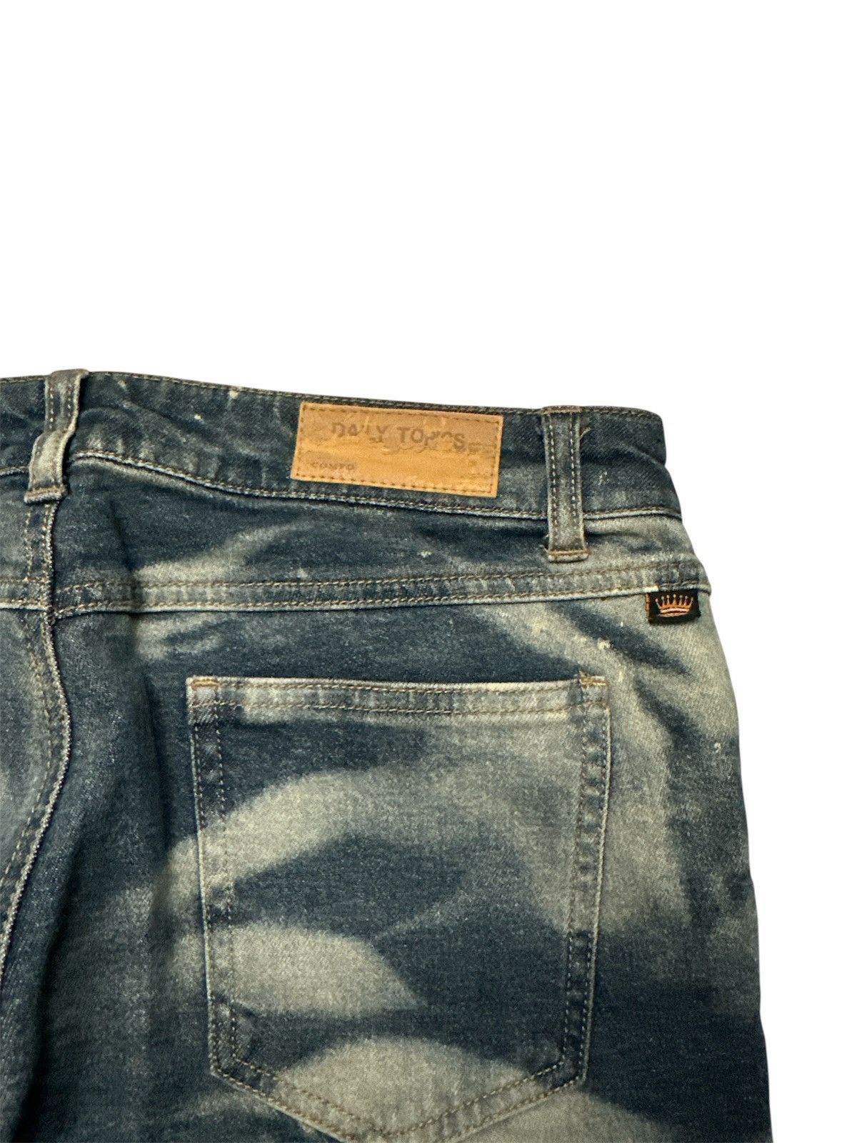 GOA Distressed Daily Topics Flare Clawmark Y2K Lgb Goa Style Size US 31 - 4 Thumbnail