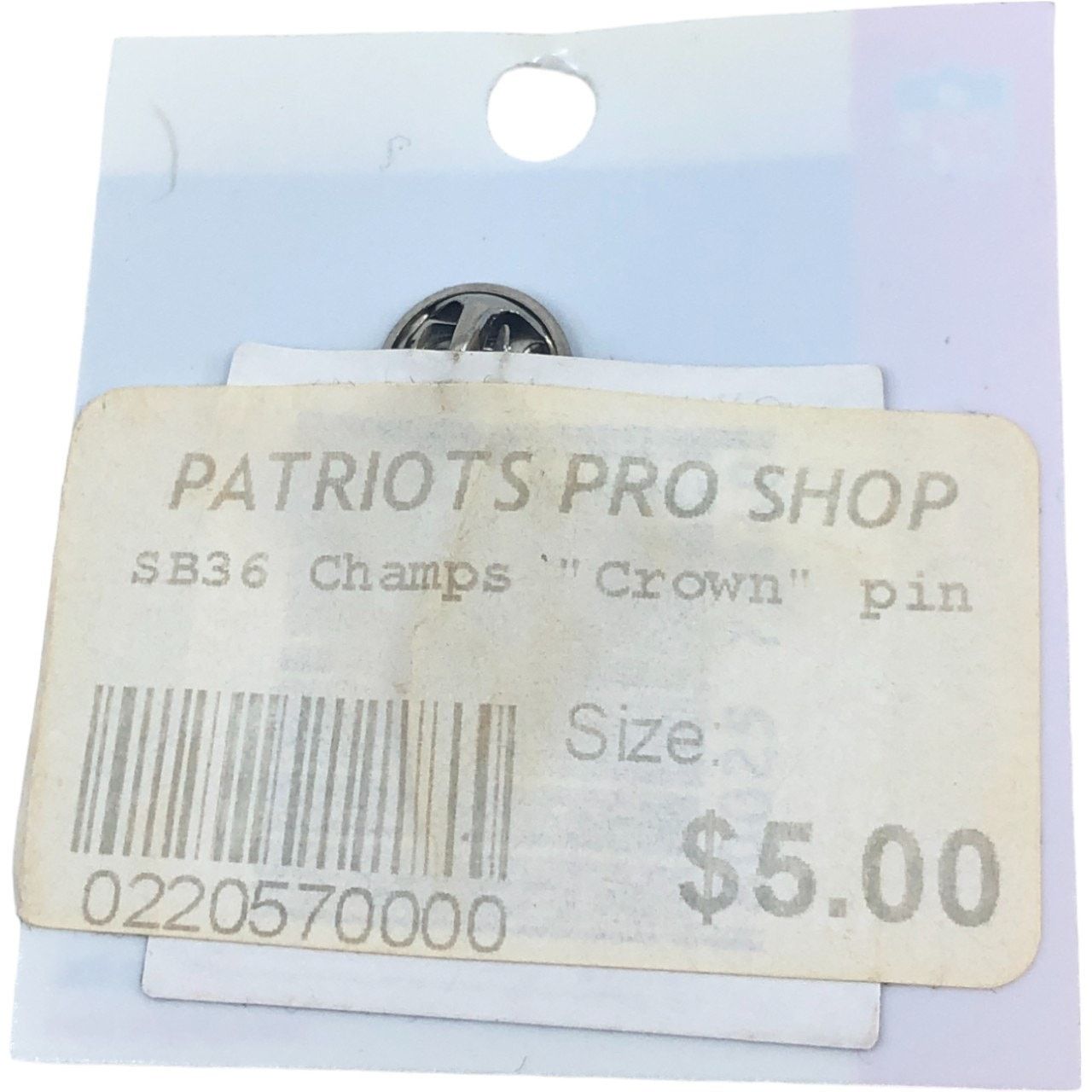 NFL New England Patriots 2002 Super Bowl XXXVI Champions Pin Size ONE SIZE - 3 Thumbnail