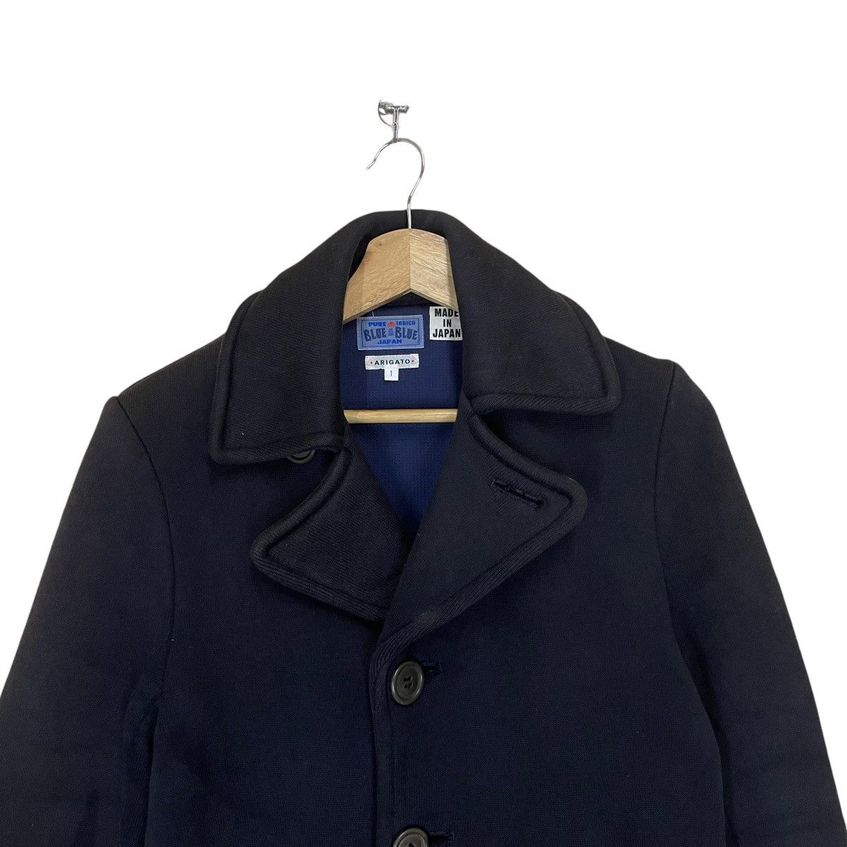Blue Blue Japan Vintage 90s Pure Indigo Blue Blue Japan Button Coat Jacket Size US S / EU 44-46 / 1 - 4 Thumbnail