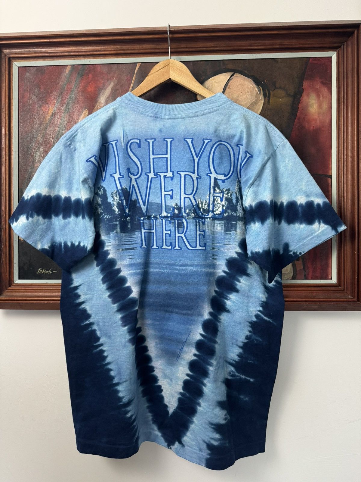 Band Tees Vintage 2002 Pink Floyd Wish You Were Here Band Tee Tie Dye Size US M / EU 48-50 / 2 - 2 Thumbnail