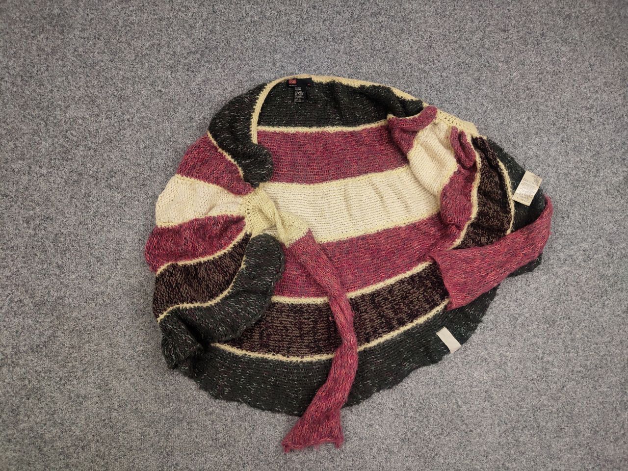 Diesel Vintage Diesel Hand Knit Sweater Wool Mohair Blend Poncho Size ONE SIZE - 8 Thumbnail
