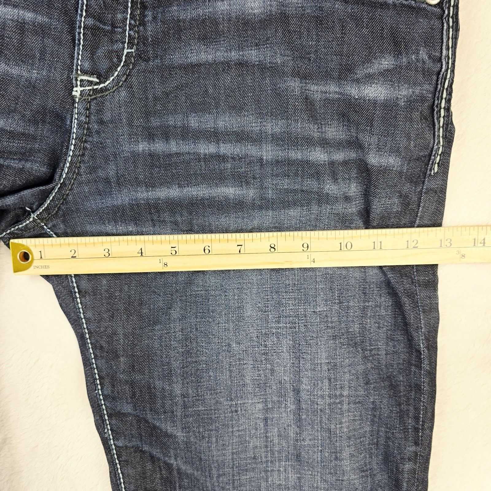 Other BKE Denim Tyler Straight Leg Blue Jeans 33R 33x26 Whiskers Size US 33 - 16 Thumbnail