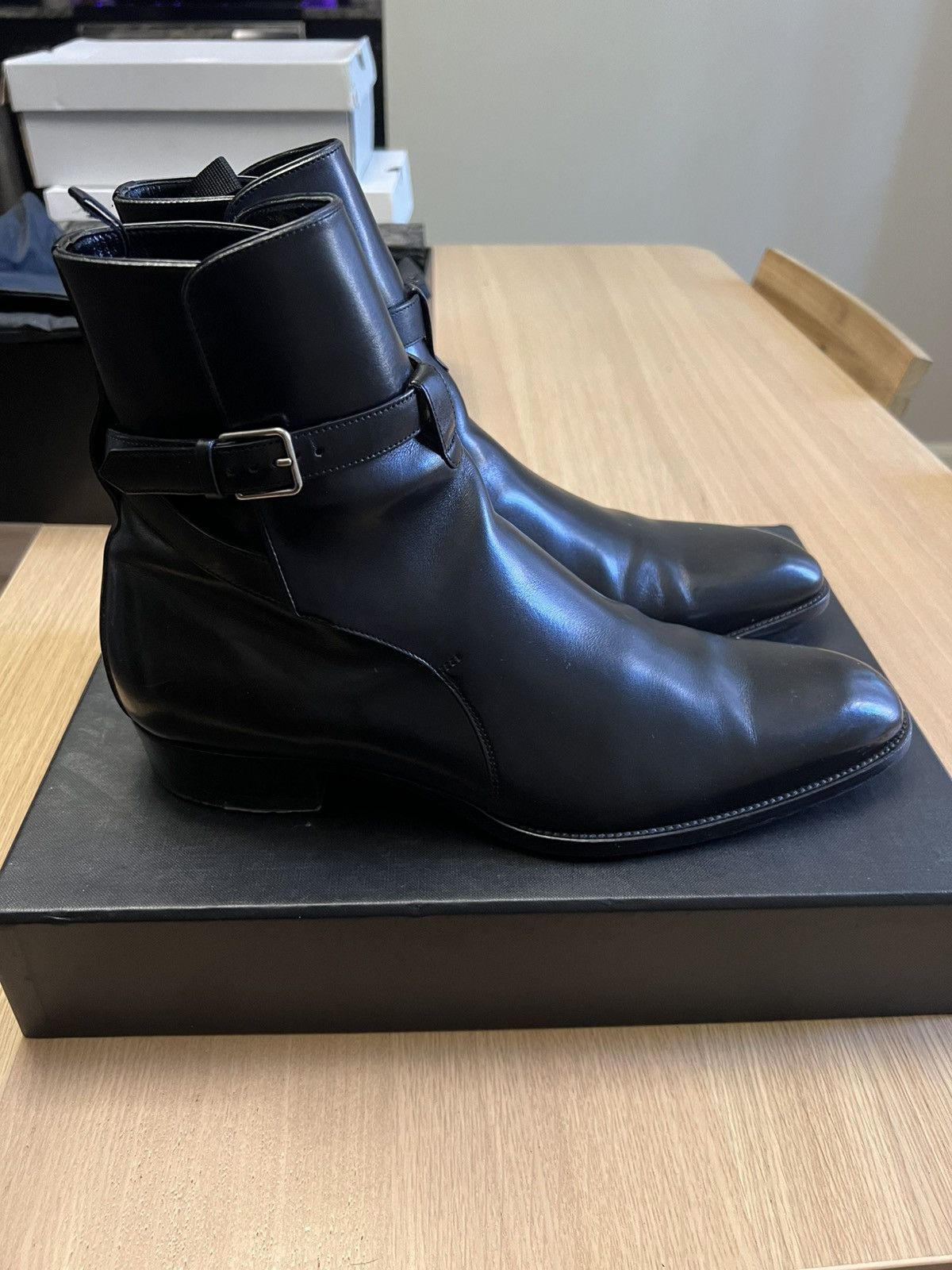 Saint Laurent Paris Saint Laurent Wyatt Black Size 43 Size US 10 / EU 43 - 1 Thumbnail
