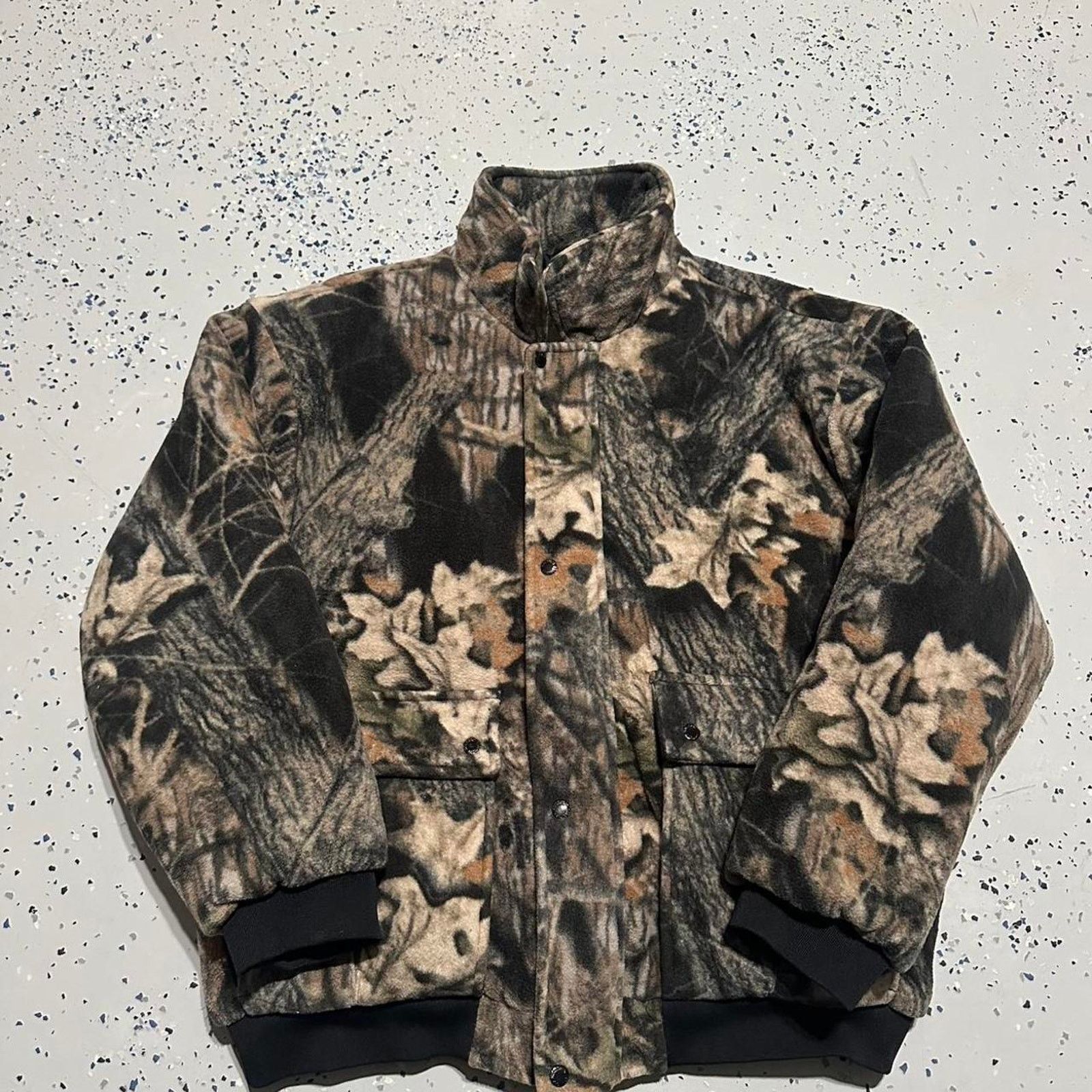 Realtree Vintage Realtree Camo Fleece Zip Up Buttoned Sweater Size US XL / EU 56 / 4 - 1 Thumbnail