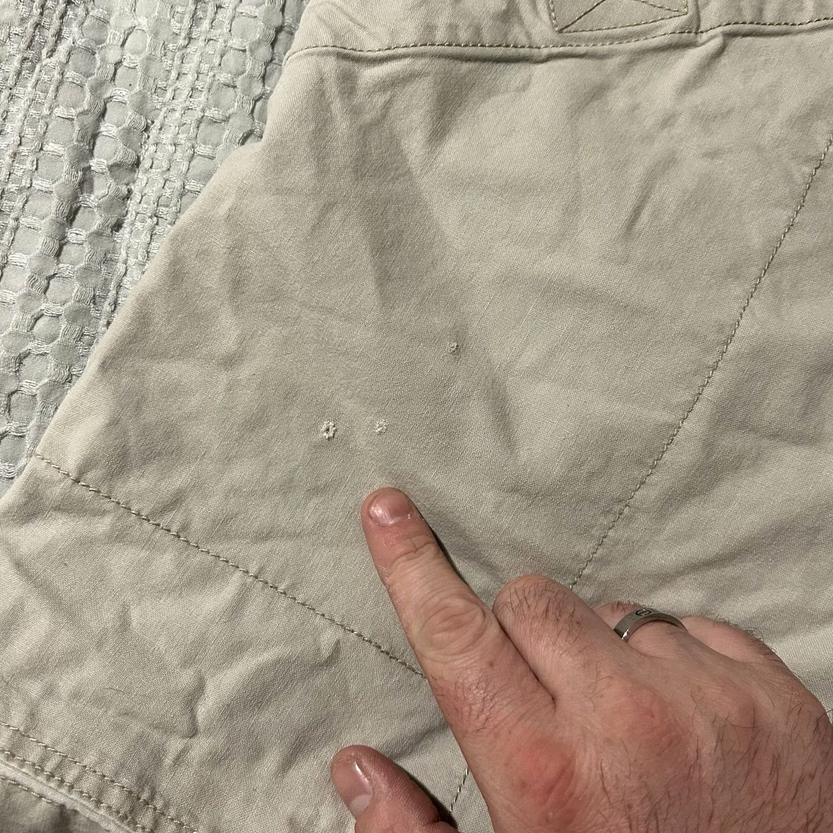 Vintage VINTAGE Columbia Auburn Tigers Utility Shorts XL Mens Cream Y2K Size US 36 / EU 52 - 5 Thumbnail