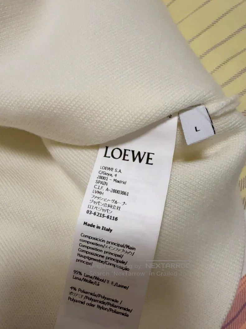 Loewe Loewe SS24 solid color back logo hooded zip wool sweater l Size L / US 10 / IT 46 - 5 Thumbnail