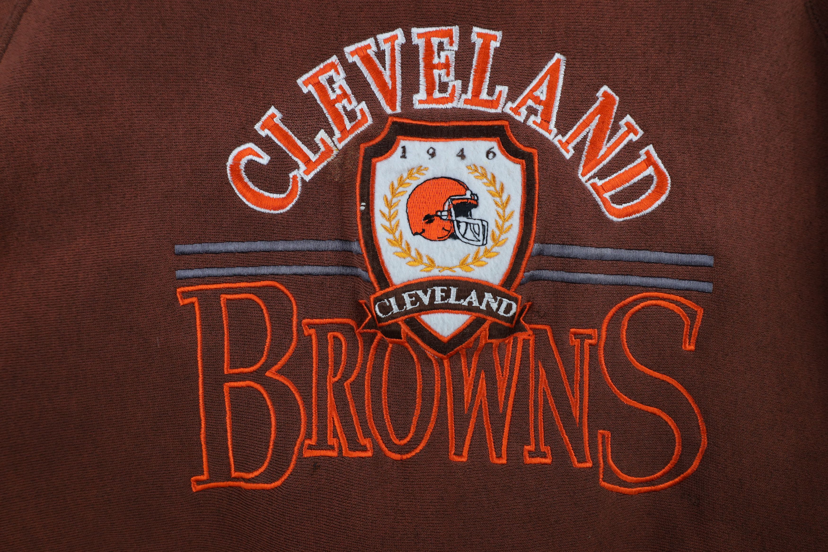 Vintage Vintage 90s The Game Browns Football Sweatshirt USA Size US L / EU 52-54 / 3 - 4 Thumbnail