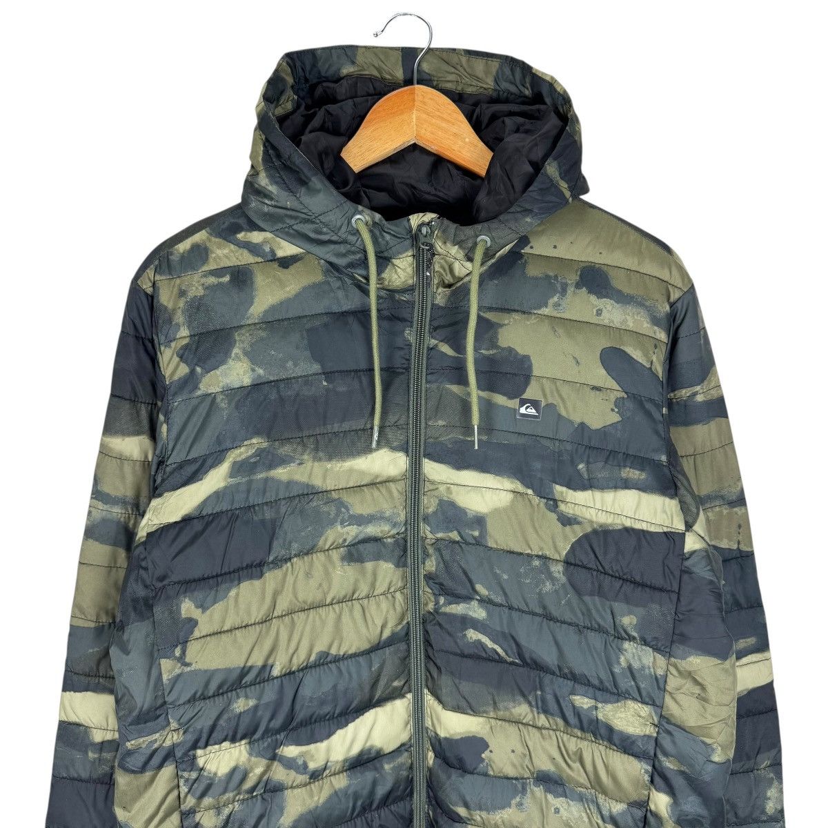 Quicksilver ☀️QUICKSILVER HOODIE CAMO LIGHT PUFFER JACKET Size US L / EU 52-54 / 3 - 3 Thumbnail