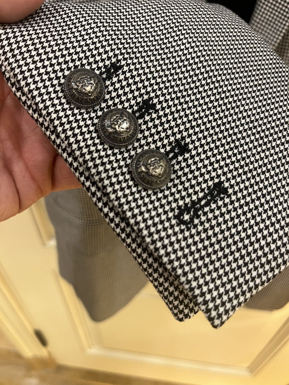 Balmain houndstooth double breast blazer size 48 Size 48R - 6 Thumbnail