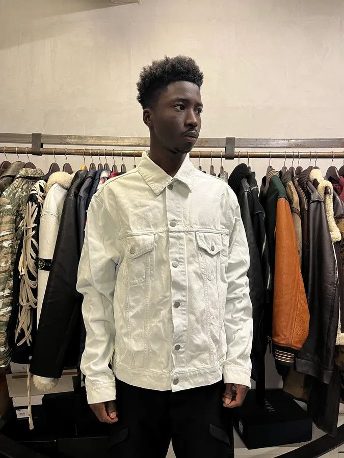 Maison Margiela SS2020 Maison Margiela Stonewashed White Denim Jacket Size US M / EU 48-50 / 2 - 2 Thumbnail
