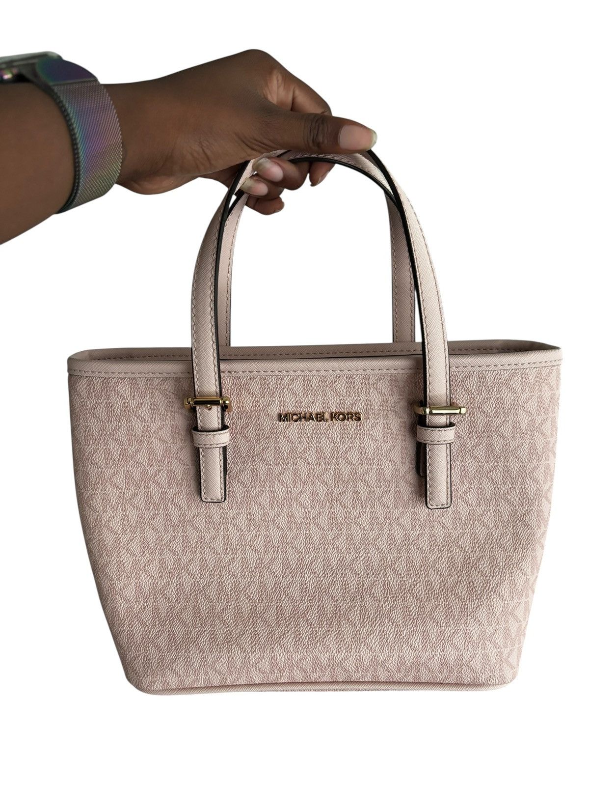 Michael Kors Michael Kors Jet Set Travel Extra-Small Logo Top-Zip Tote Size ONE SIZE - 1 Thumbnail