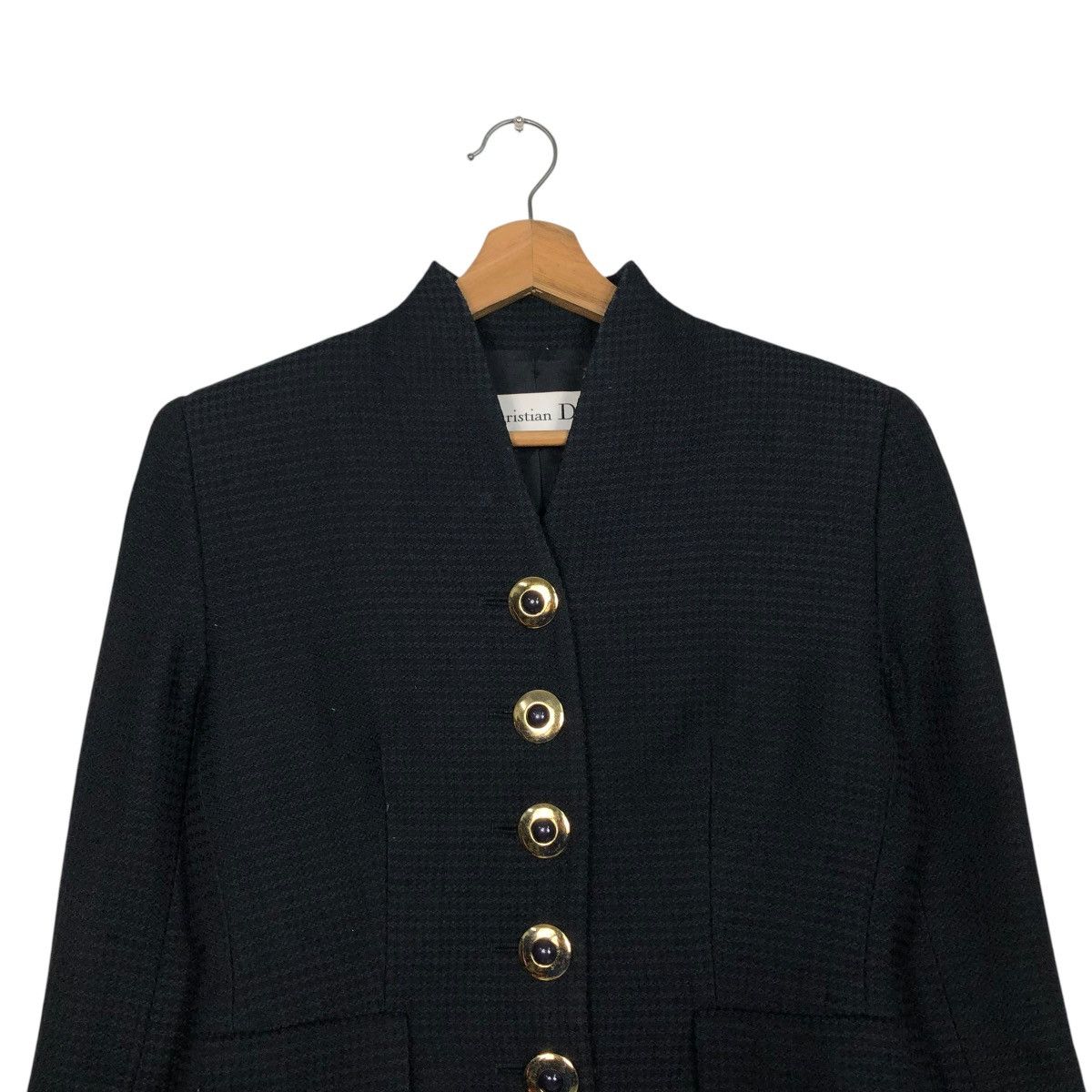 Christian Dior Monsieur 🔥RICH BLACK VINTAGE CROPPED JACKETS CHRISTIAN DIOR Size M / US 6-8 / IT 42-44 - 5 Thumbnail