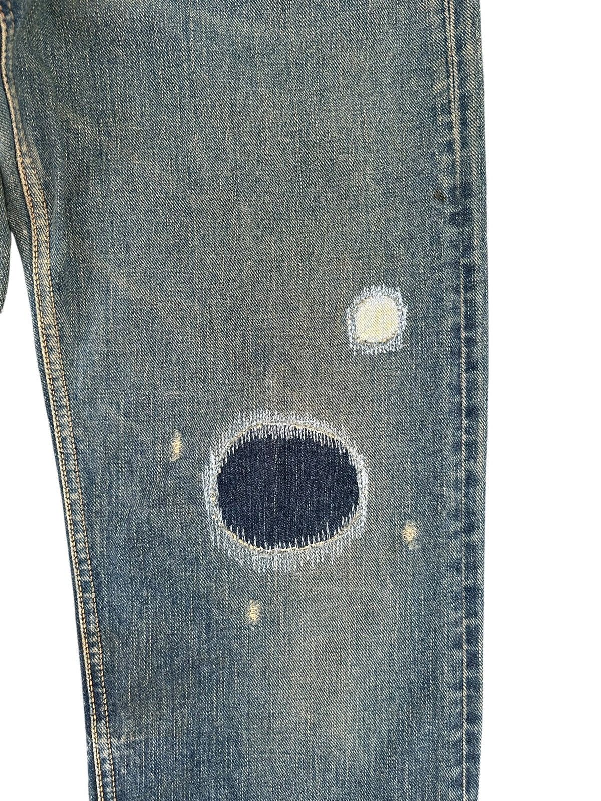 Kapital VINTAGE LEE HALF SELVEDGE JAPANESE DISTRESSED DENIM JEANS Size US 29 - 5 Thumbnail