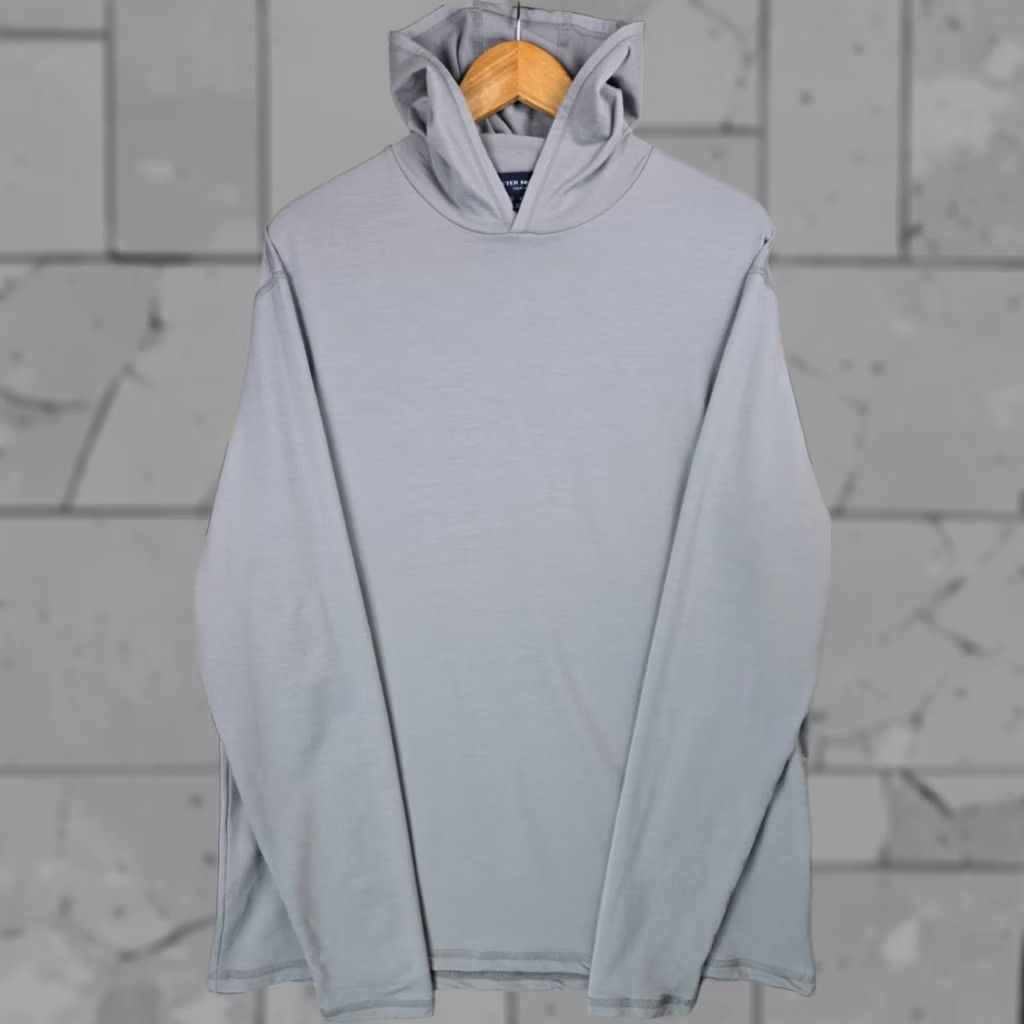 Peter Millar Peter Millar Mens Sz XL Performance Merino Wool Hoodie Sweater Golf Gray Size US XL / EU 56 / 4 - 1 Thumbnail