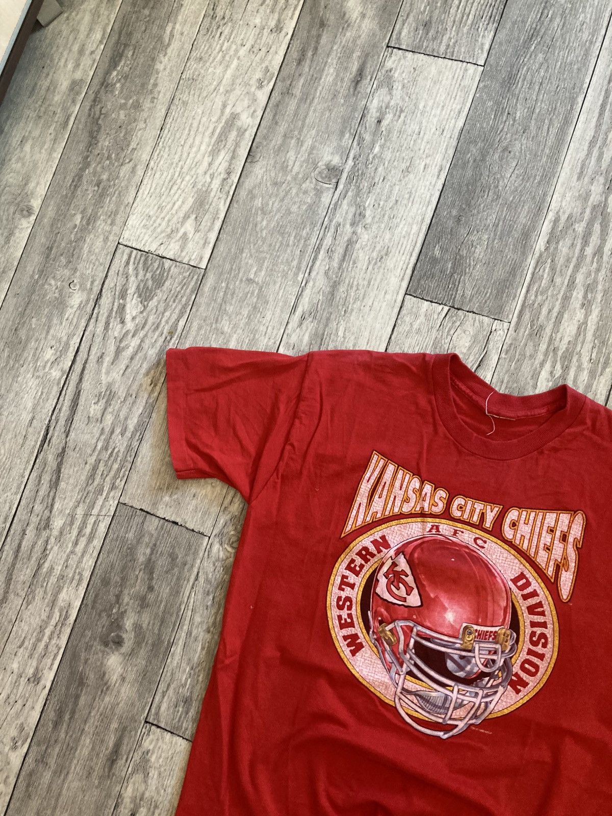 NFL × Vintage Vintage 90’s Kansas city chiefa tee tshirt L y2k blokecore Size US L / EU 52-54 / 3 - 4 Thumbnail