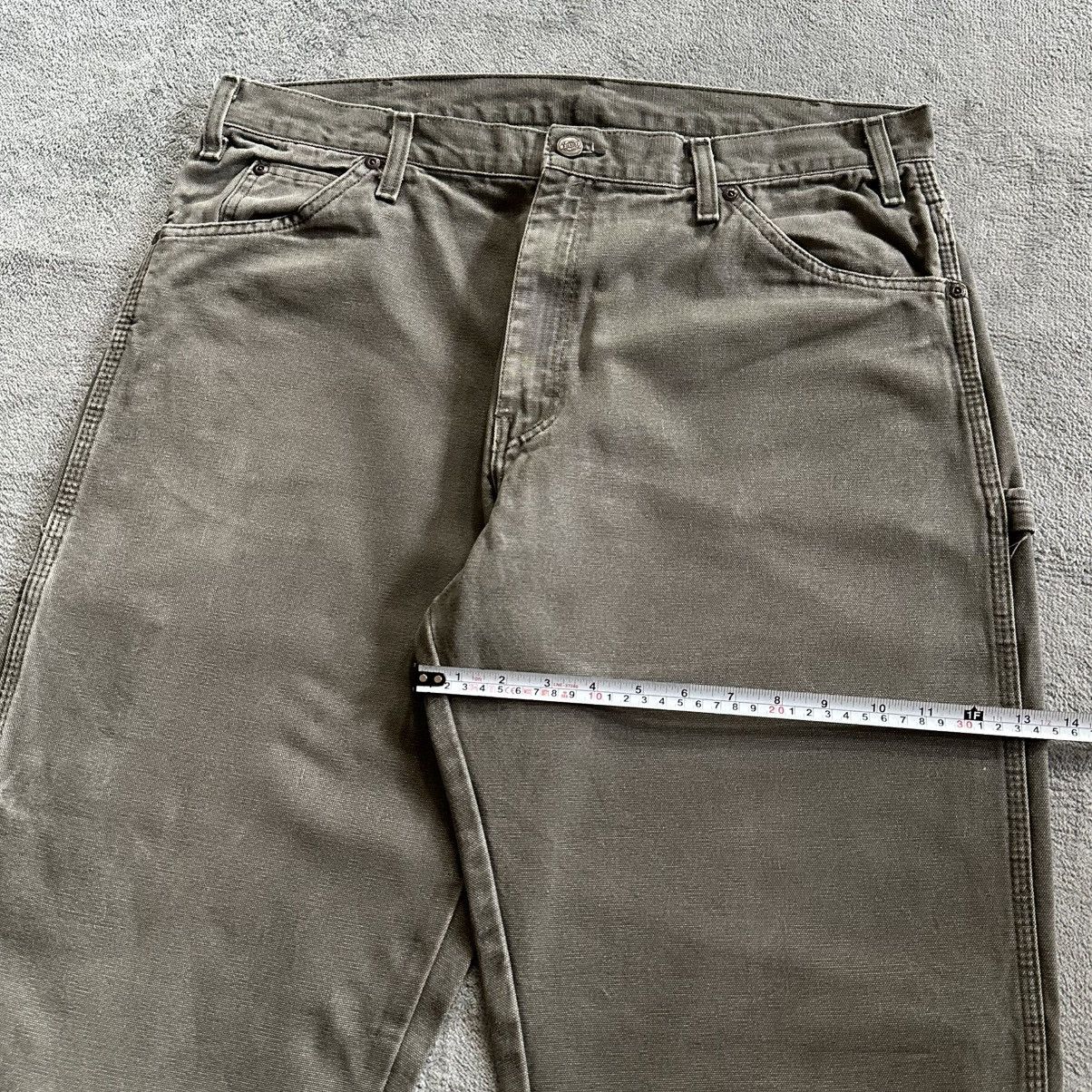 Carhartt × Dickies (36x33) Crazy Vintage Y2K Faded Dickies Carpenter Pants Moss Size US 36 / EU 52 - 9 Thumbnail