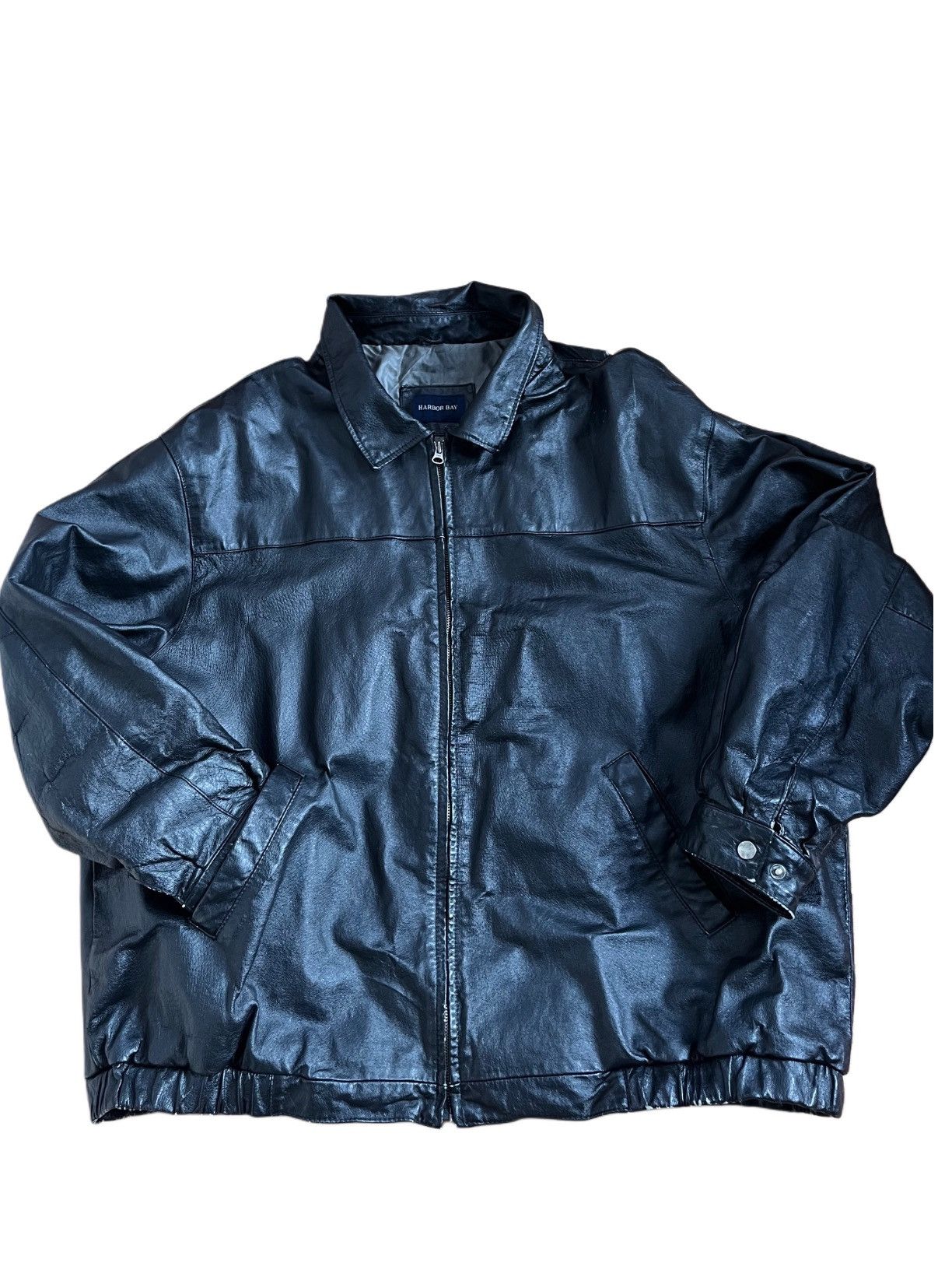 Other Harbor Bay Black Leather Jacket Size US L / EU 52-54 / 3 - 1 Thumbnail