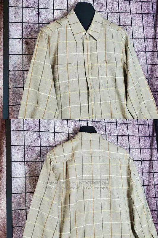 Burberry Burberry Beige Wool Long Sleeve Shirt. Size M / US 6-8 / IT 42-44 - 3 Thumbnail