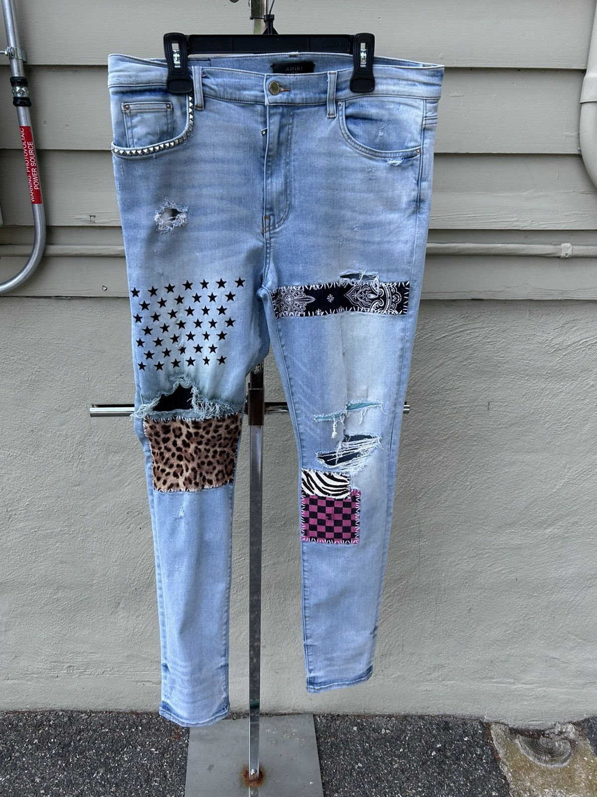 Amiri Amiri art patch jeans Size US 38 / EU 54 - 1 Thumbnail