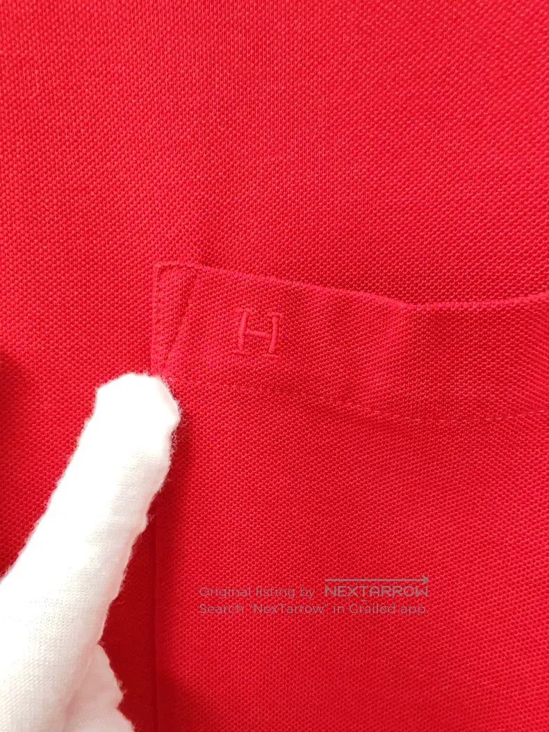 Hermes Hermes Men's H Pocket Embroidered Short Sleeve Size US S / EU 44-46 / 1 - 4 Thumbnail