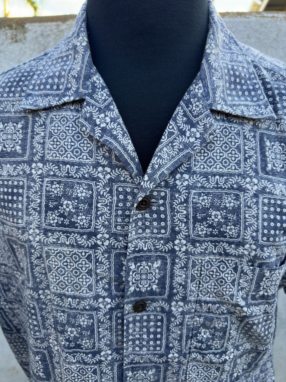 Reyn Spooner PreOwned Reyn Spooner X Uniqlo Hawaiian Blue Men's Large Size US L / EU 52-54 / 3 - 3 Thumbnail