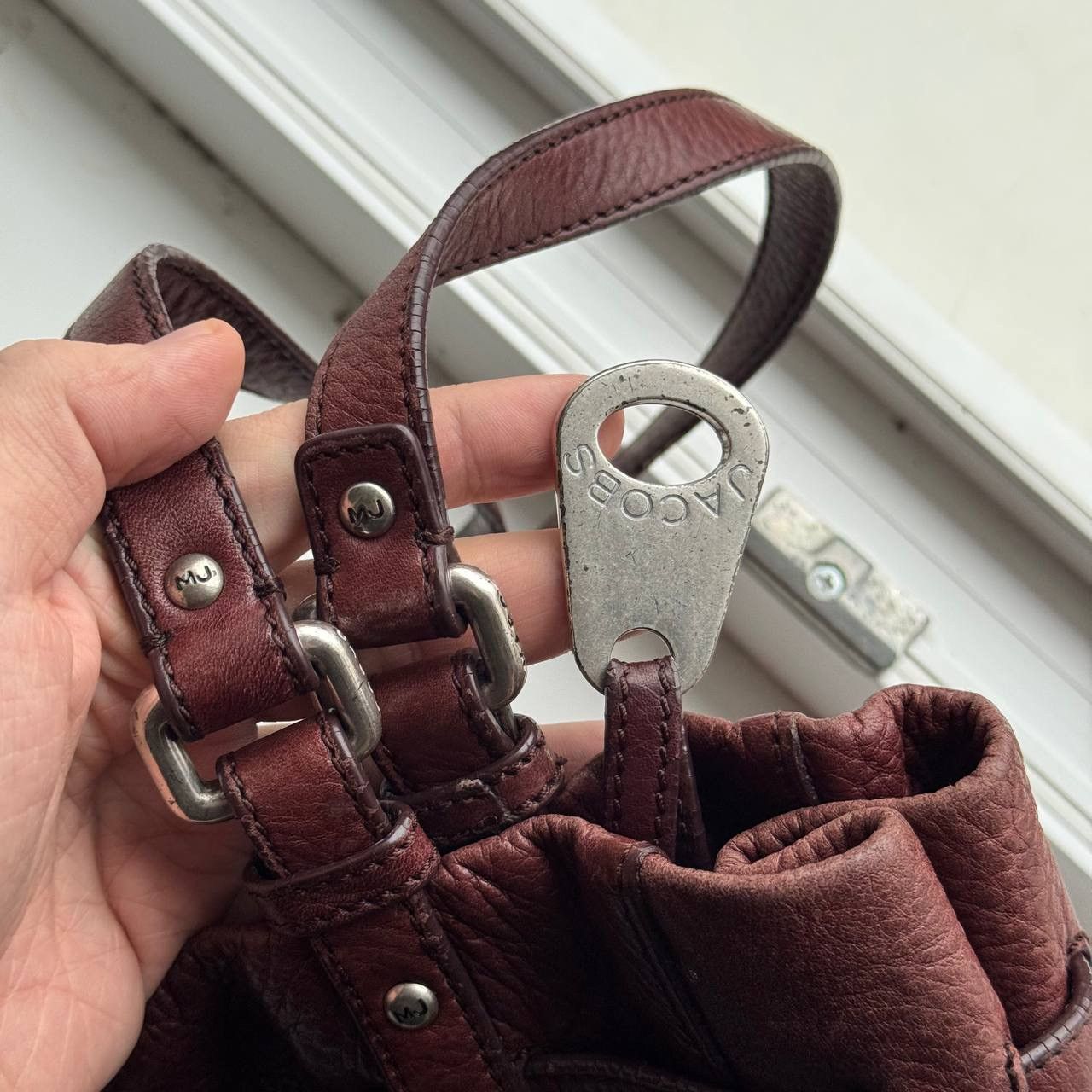 Marc Jacobs Marc Jacobs Burgundy Vintage Leather Bag Size ONE SIZE - 6 Thumbnail