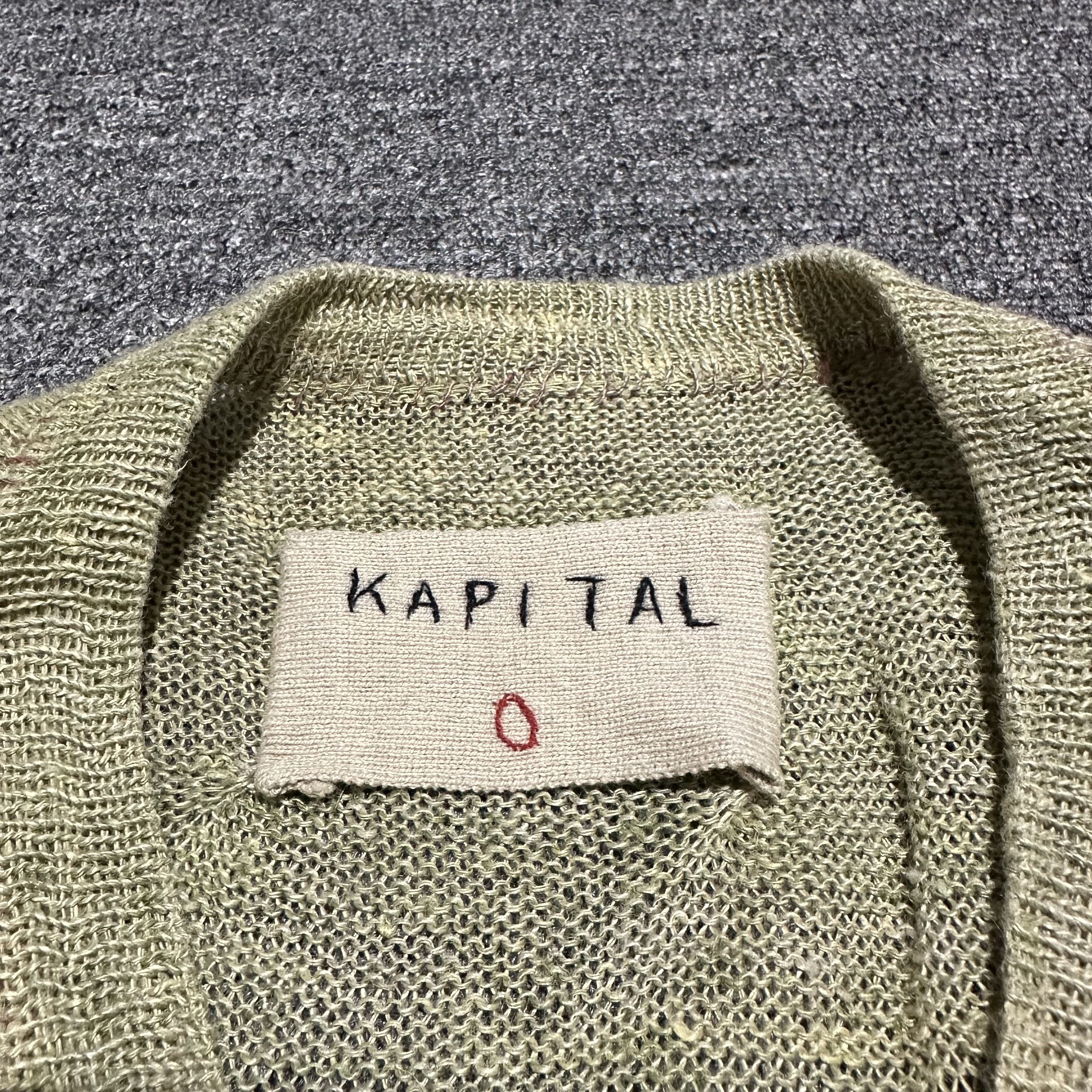 Kapital Kapital V Neck Knit Tee Size US XS / EU 42 / 0 - 3 Thumbnail