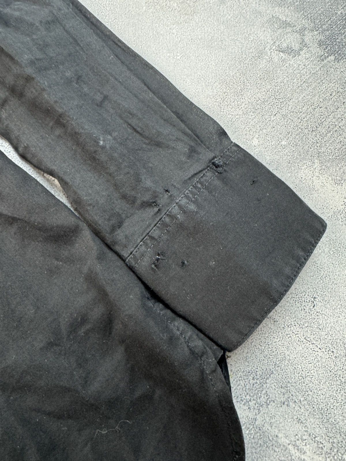 Saint Laurent Paris Saint Laurent Paris Pleated Tuxedo Shirt - Black Small Build Size US XS / EU 42 / 0 - 5 Thumbnail