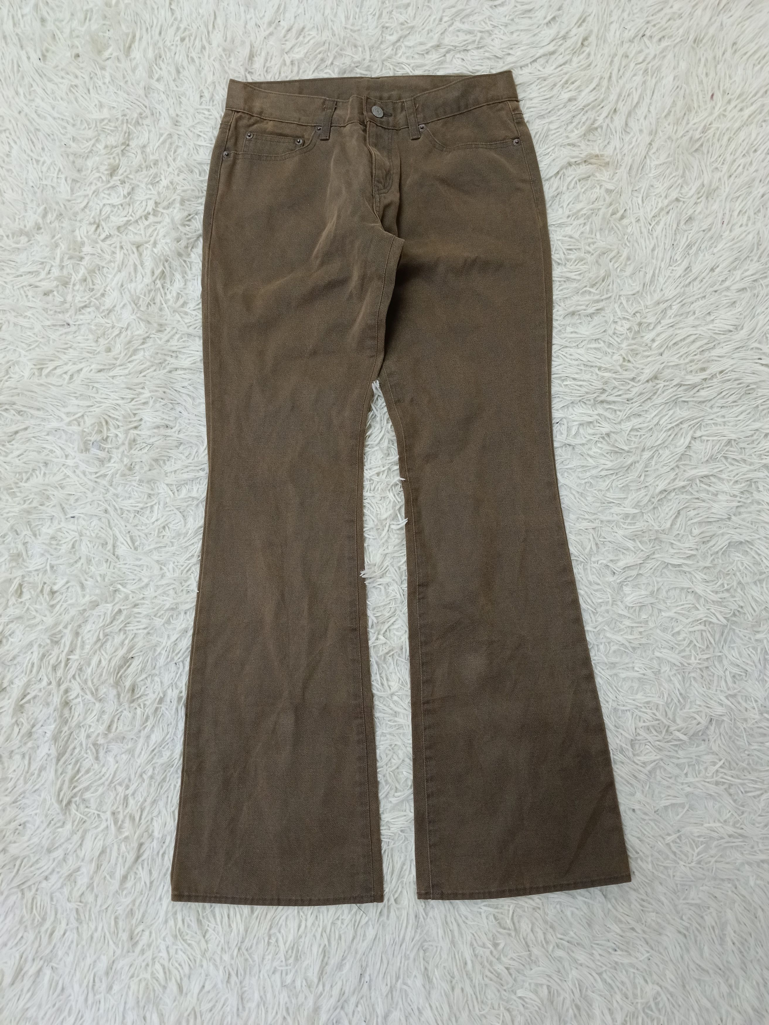 Japanese Brand VINTAGE 90s ET BOITE WAXED FLARE DENIM PANTS Size US 28 / EU 44 - 1 Thumbnail