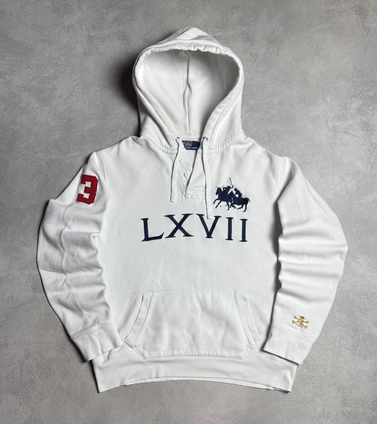 Polo Ralph Lauren Polo Ralph Lauren VXVII #3 Big Pony Hoodie Rugby Size US XL / EU 56 / 4 - 1 Thumbnail