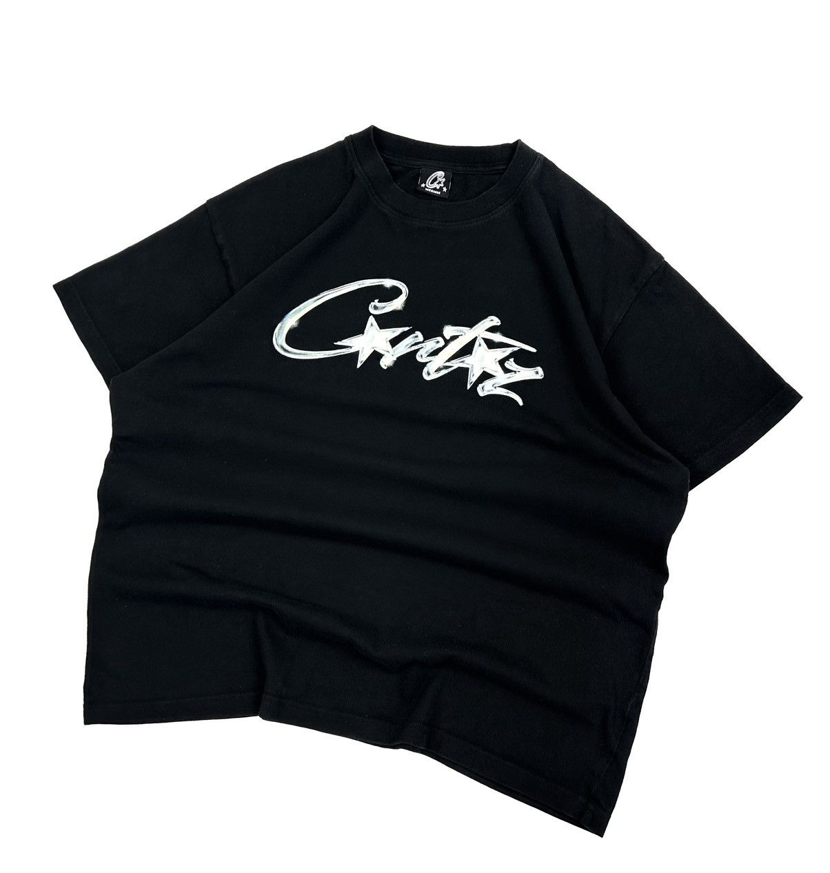 Corteiz rare Corteiz Allstarz Logo tee black Y2k Size US M / EU 48-50 / 2 - 2 Thumbnail