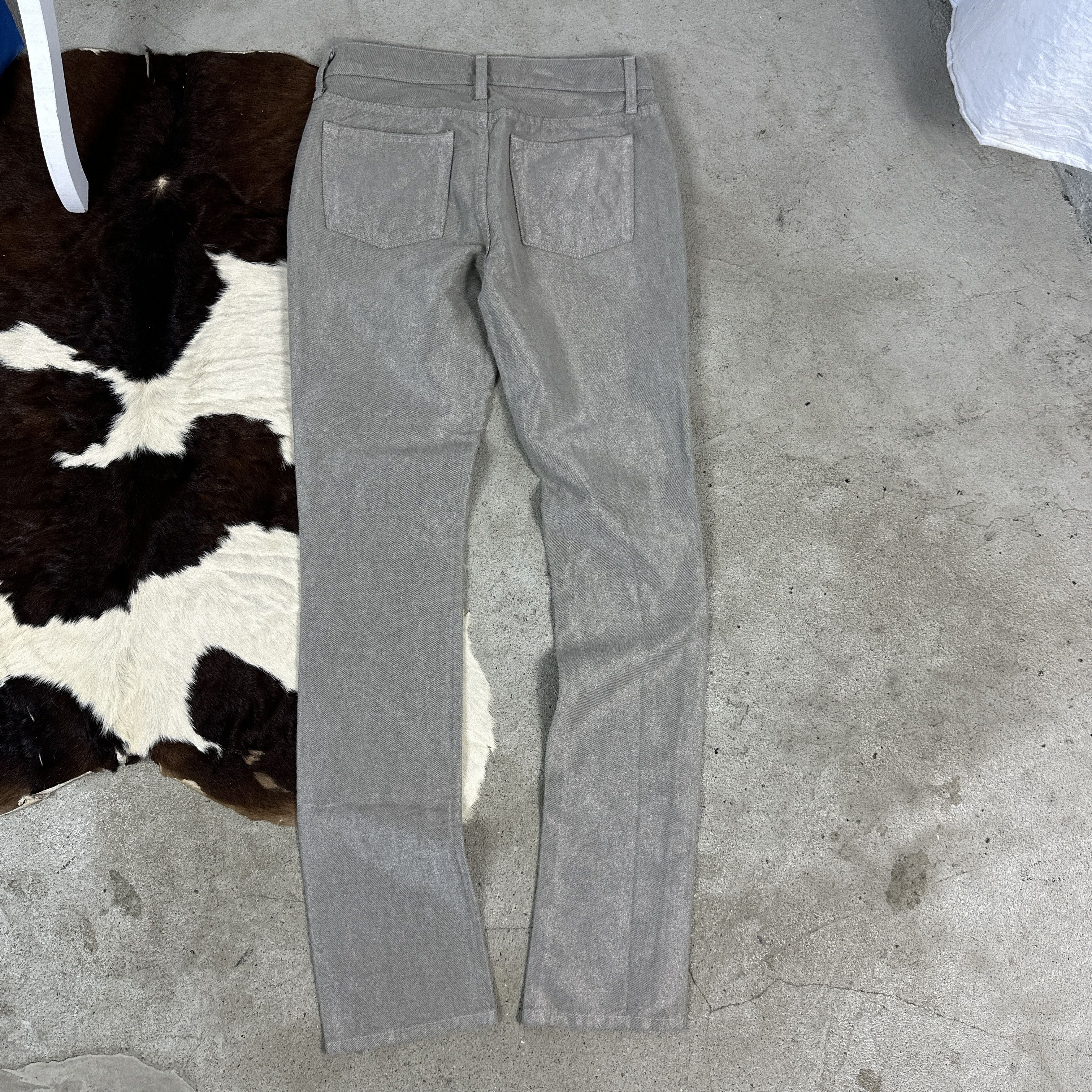 Ralph Lauren Black Label × Vintage Vintage Y2K Ralph Lauren Black Label Silver Women's Jeans Size 26" / US 2 / IT 38 - 7 Thumbnail