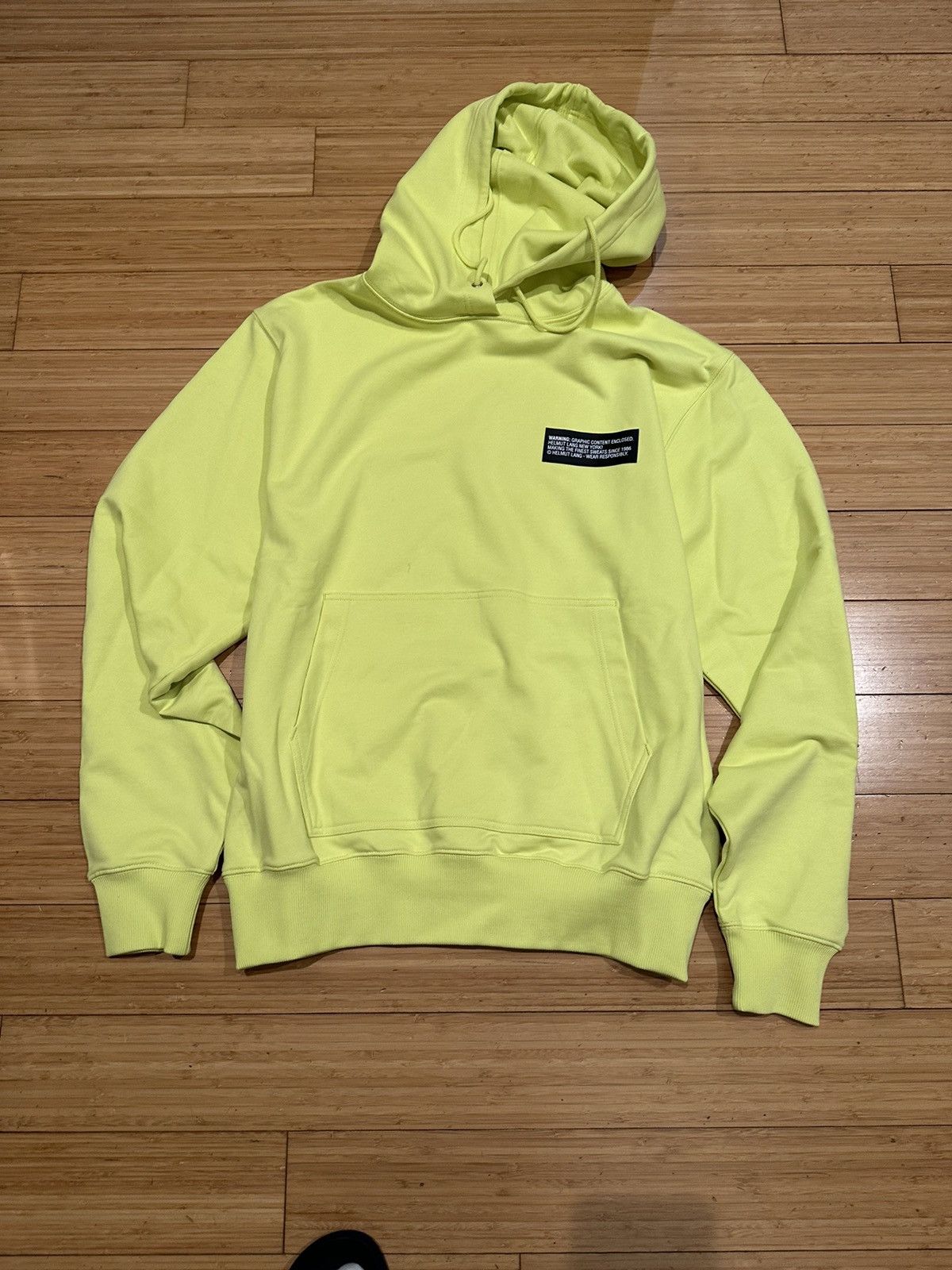 Helmut Lang Helmut Lang Neon Box Logo Hoodie Size M Size US M / EU 48-50 / 2 - 2 Thumbnail