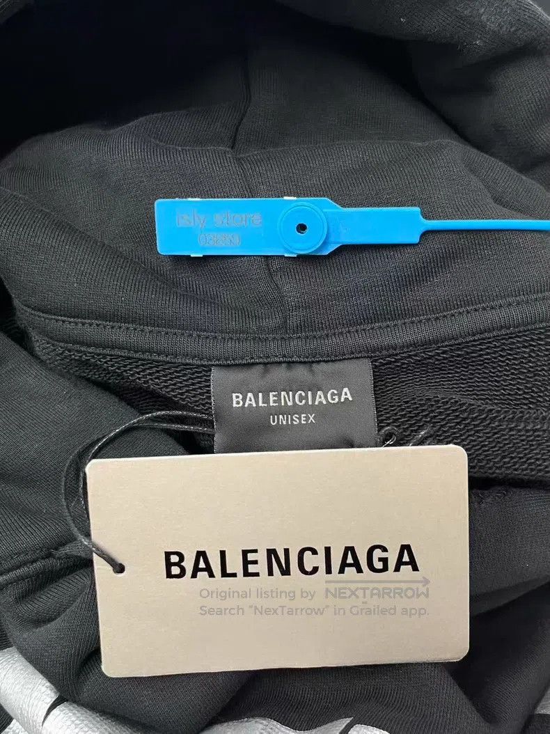 Balenciaga Balenciaga Logo Letter Printed Hooded Long Sleeve Sweatshi Size US M / EU 48-50 / 2 - 4 Thumbnail