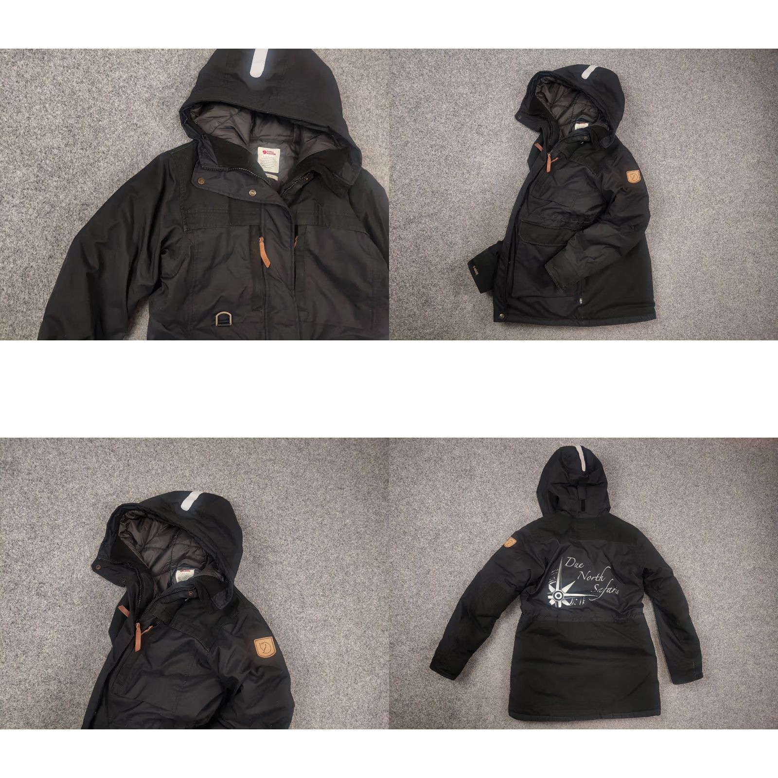 Vintage VINTAGE Fjällräven Polar Guide Black Canvas G 1000 Hydratic Womens Padded Parka Jacket Size S / US 4 / IT 40 - 8 Thumbnail