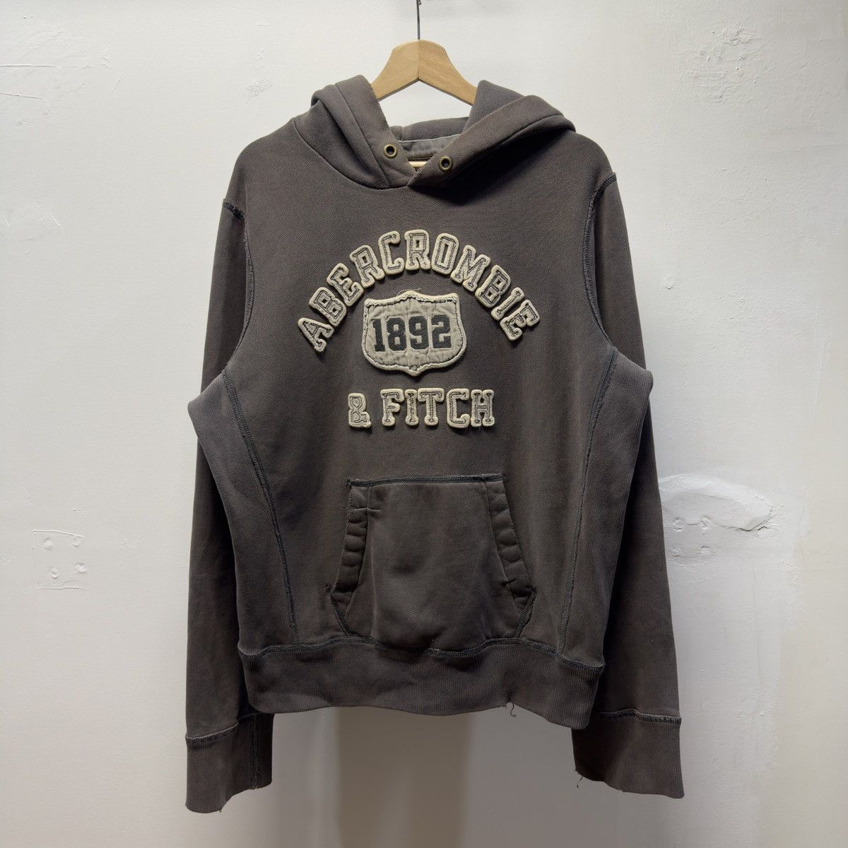 Vintage Abercrombie & Fitch Faded Distressed Hoodie ERD Grunge Faded Size US S / EU 44-46 / 1 - 1 Thumbnail