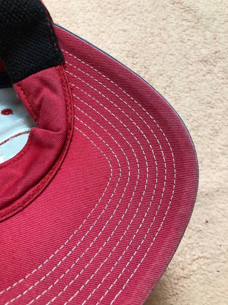 Adidas Cap red Y2K Hats big logo Adidas Vintage streetwear Size ONE SIZE - 13 Thumbnail