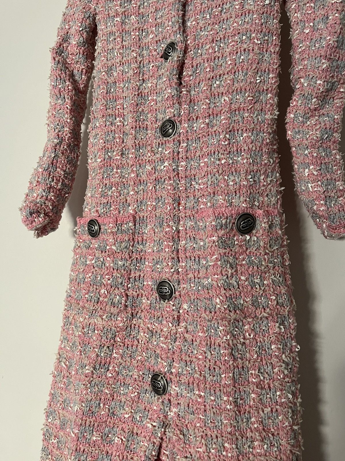 Balenciaga Fall 22 Lost Tape Tweed Maxi Dress Size XS / US 0-2 / IT 36-38 - 6 Thumbnail