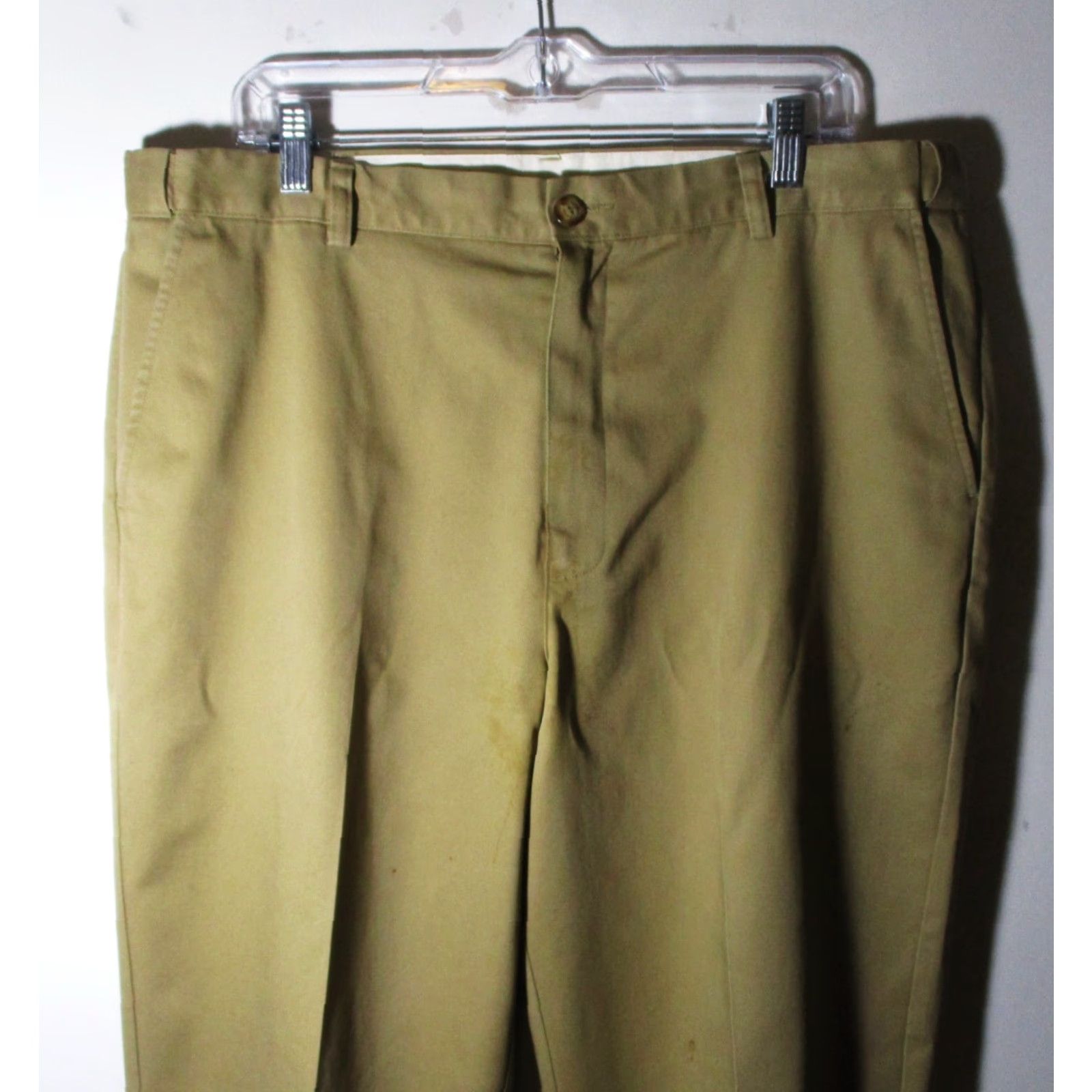 Vintage VINTAGE L.L. BEAN Chino Pants 38X26 Regular Brown Khaki Tan 100% Cotton NWOT Mens Pants Size US 38 / EU 54 - 2 Thumbnail