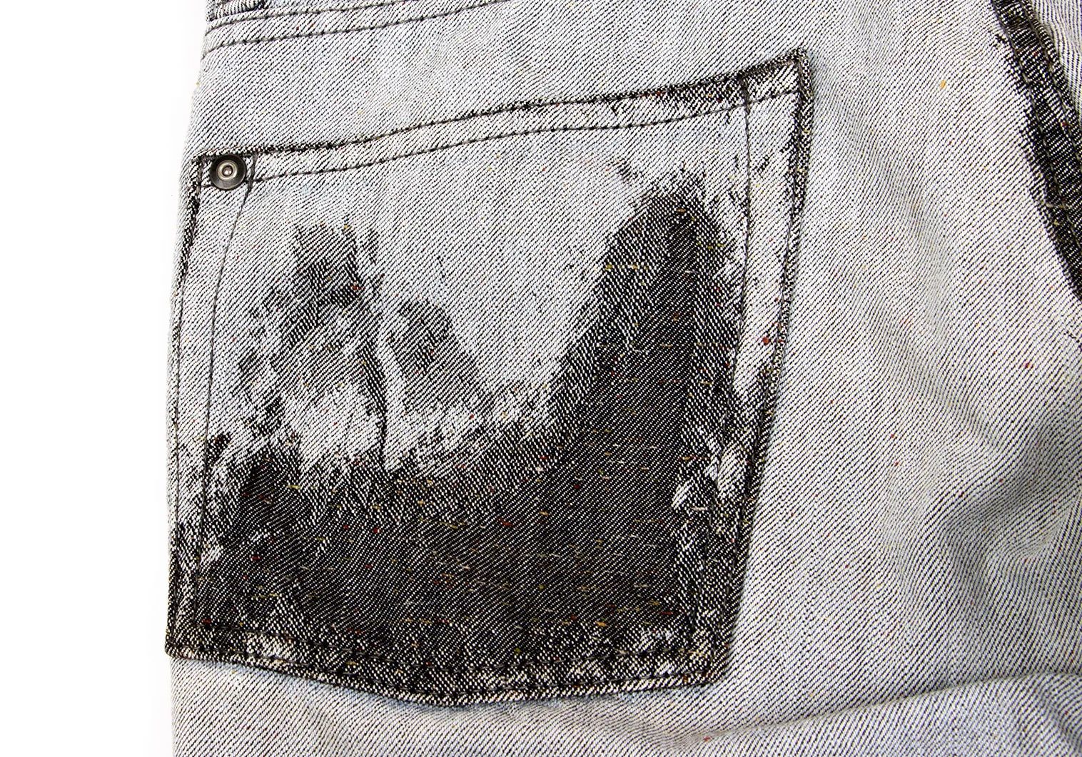 Issey Miyake Men's Washed Nepp Jacquard Denim Pants in Gray Size US 30 / EU 46 - 15 Thumbnail