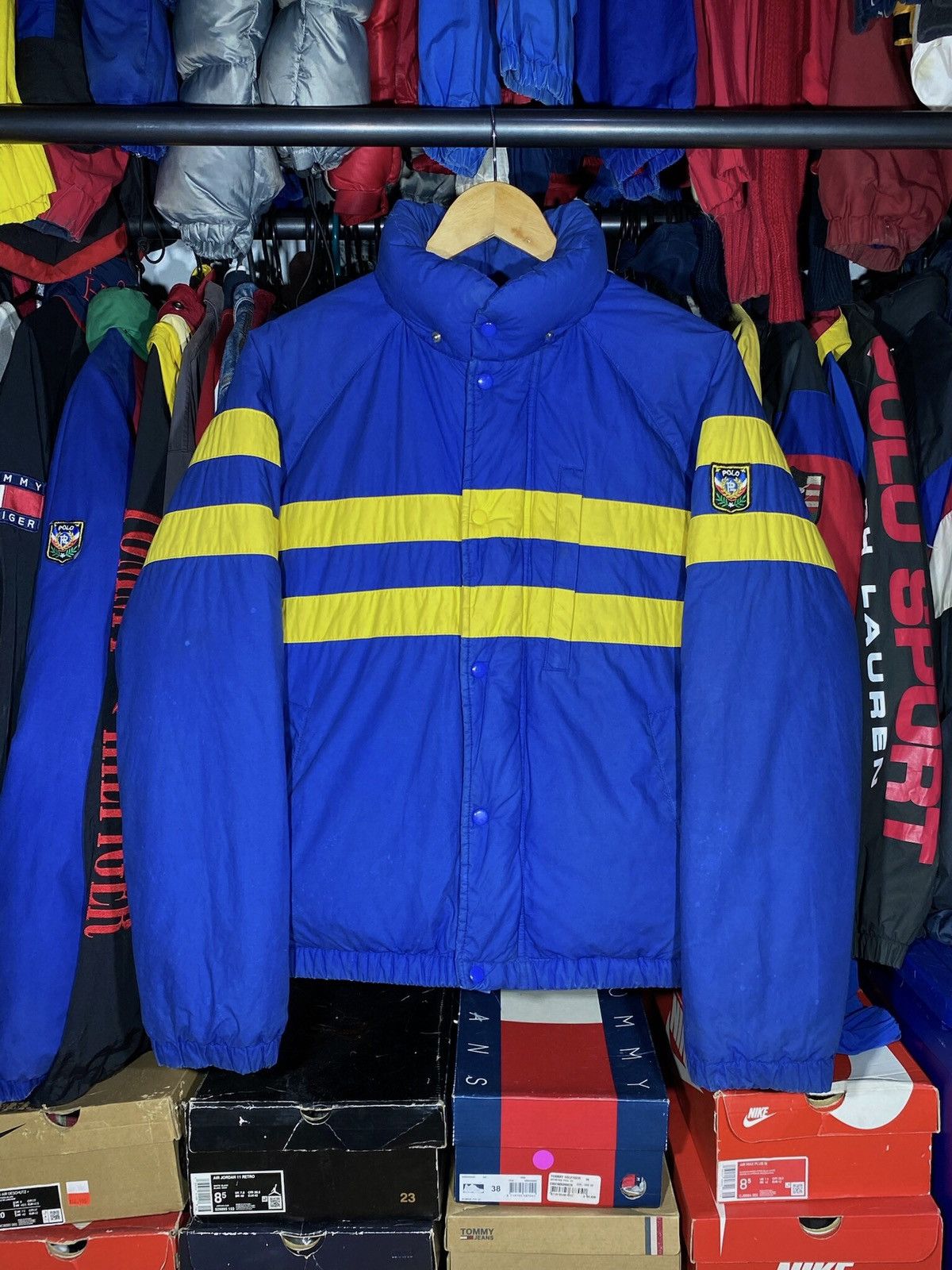 Polo Ralph Lauren × Vintage Puffer Jacket Polo Uni Crest Vintage 1988 Size US S / EU 44-46 / 1 - 1 Thumbnail