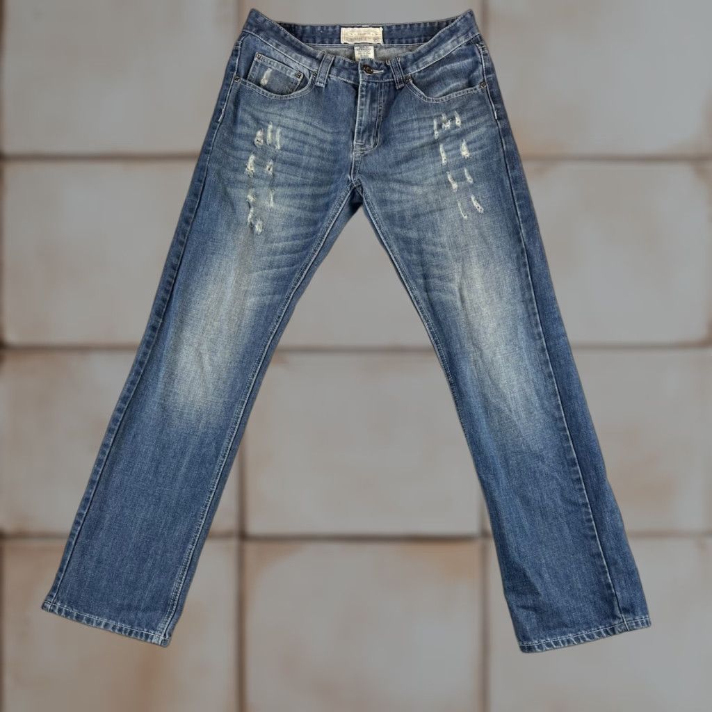 Ecko Unltd. VINTAGE Ecko Unltd. Jeans Mens 30x32 Straight Fit Distressed Blue Medium Wash Denim 90s Urban Hip Hop Size US 30 / EU 46 - 1 Thumbnail