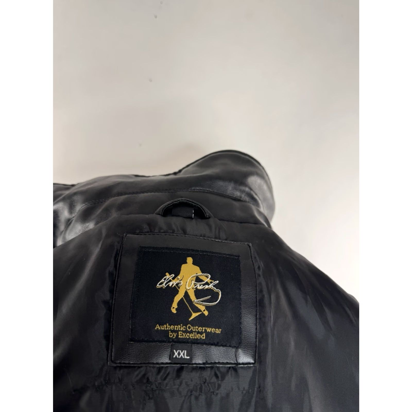 Vintage ELVIS PRESLEY Embroidered Bomber Jacket Men's XL/2XL Faux Leather Black 3XL 2XL EXCELLENT Embroidered Patches Size US XXL / EU 58 / 5 - 6 Thumbnail